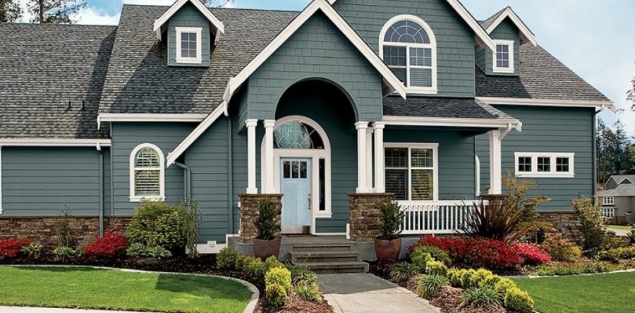 Modern Best Sheen For Exterior House Paint for Large Space